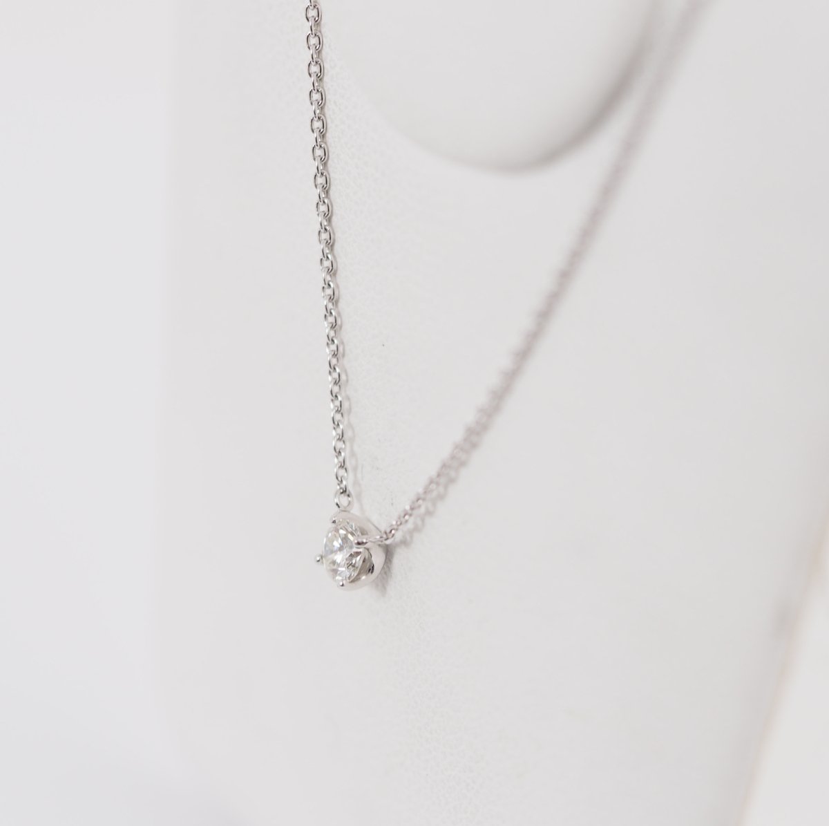 VENDOMEAOYAMA Vendome Aoyama Pt950/850 Diamond 0.18ct Cattle Necklace