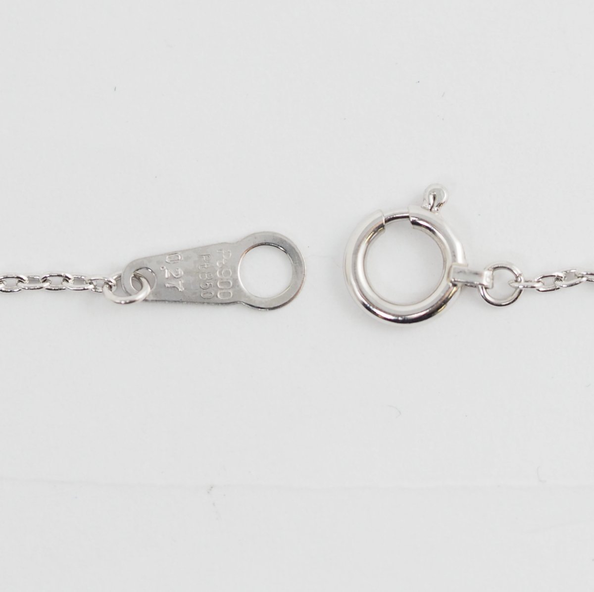 VENDOME AOYAMA Pt900/850 1 diamond 0.27ct necklace with case