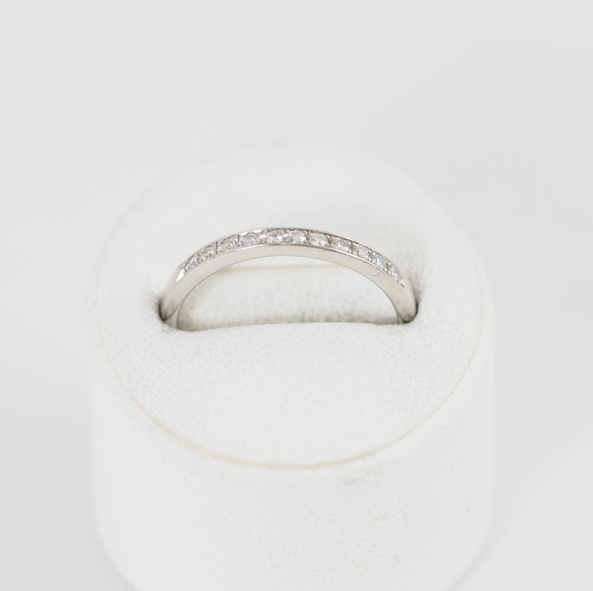 4℃ Pt950 Half Eternity Diamond Ring No. 11
