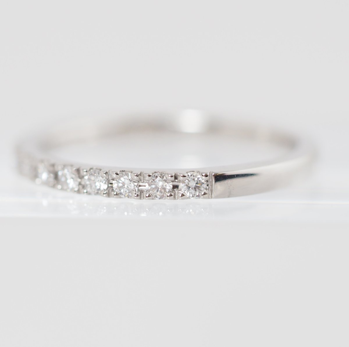 CANAL4℃ Pt900 Diamond Half Eternity Ring No. 7