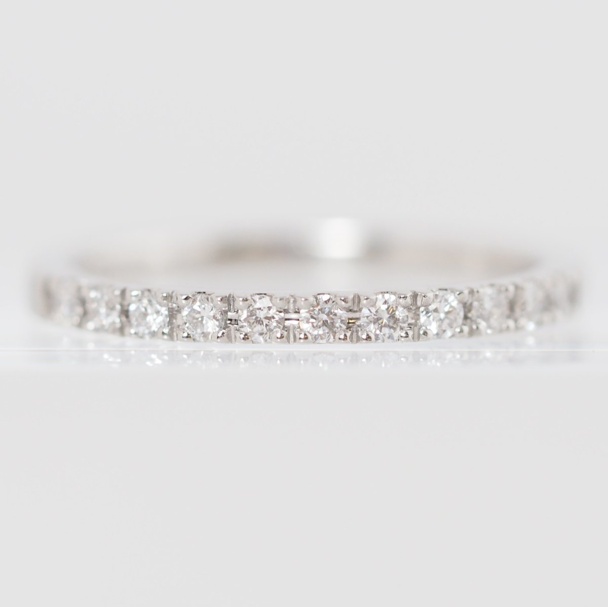 CANAL4℃ Pt900 Diamond Half Eternity Ring No. 7