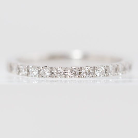 CANAL4℃ Pt900 Diamond Half Eternity Ring No. 7