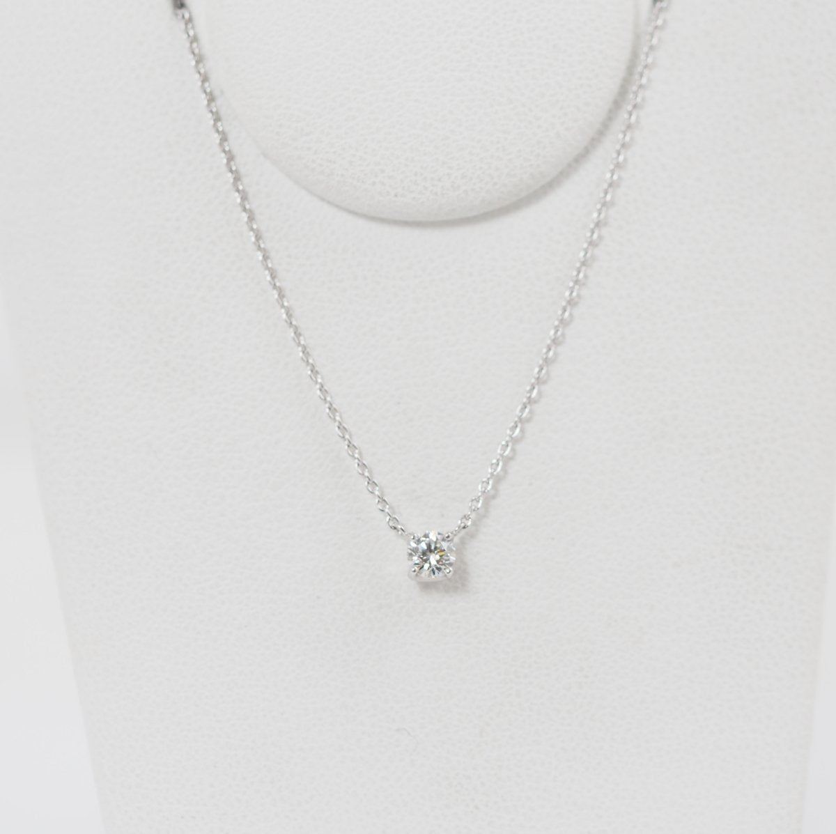 VENDOMEAOYAMA Vendome Aoyama Pt950/850 Diamond 0.18ct Cattle Necklace