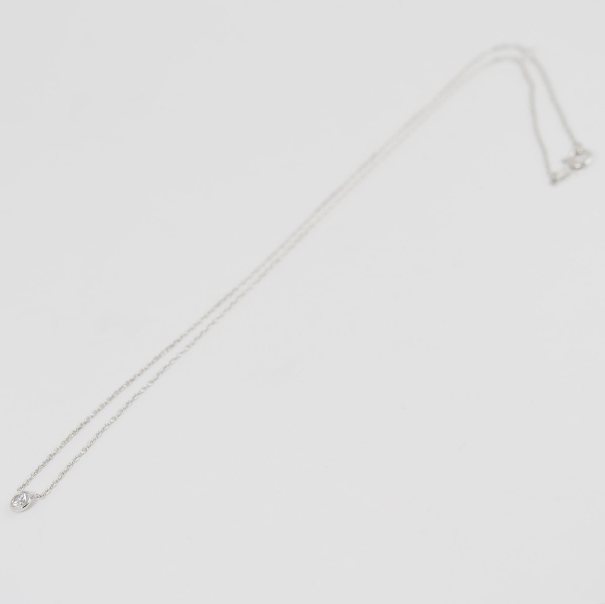 VENDOME AOYAMA Pt900/850 1 diamond 0.27ct necklace with case