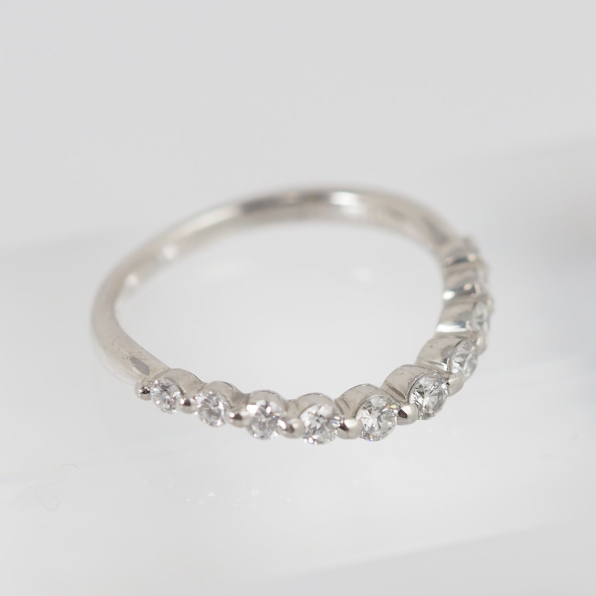 VENDOMEAOYAMA Vendome Aoyama Pt950 Diamond 0.34ct Wave Ring No. 8.5