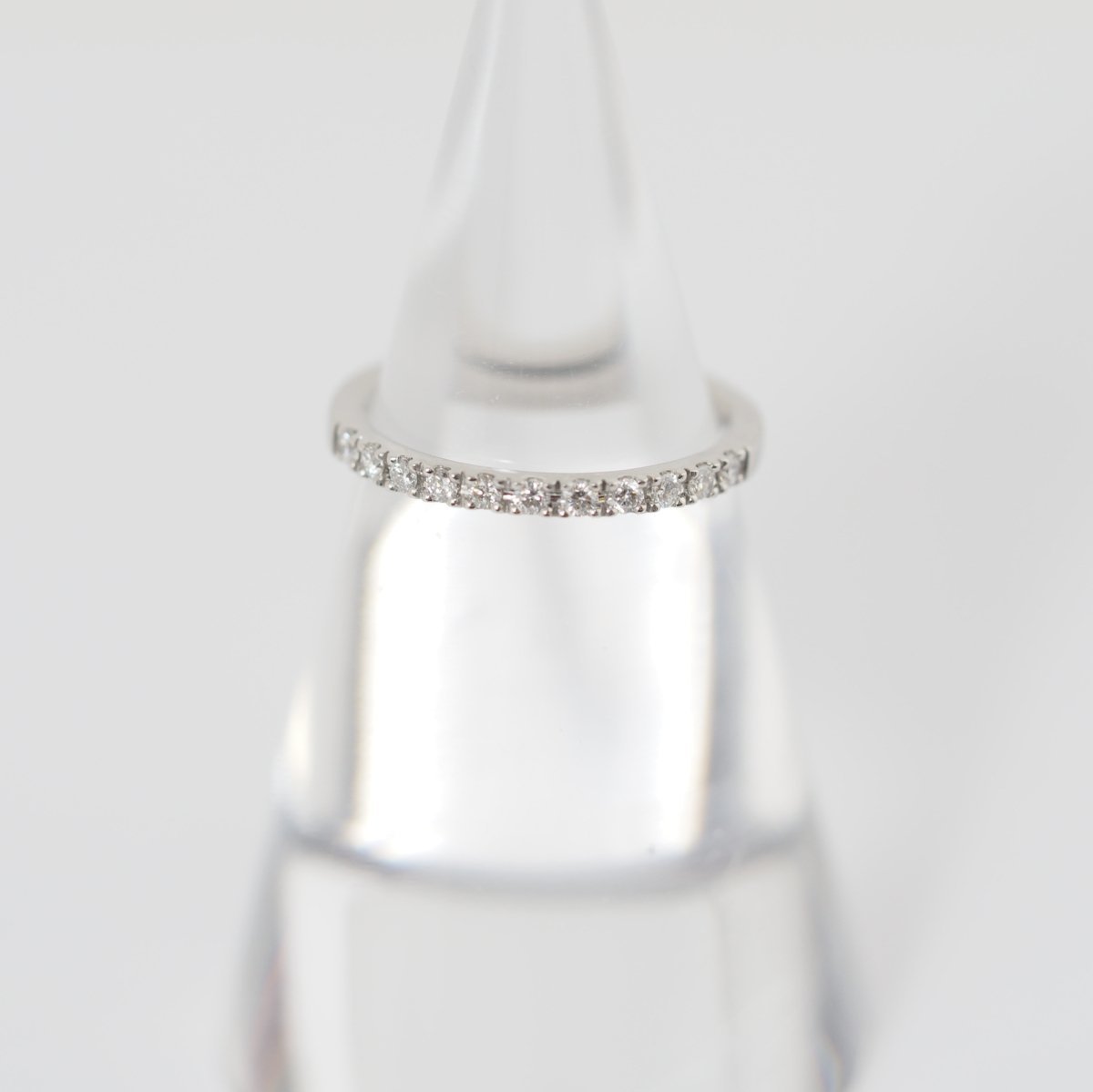 CANAL4℃ Pt900 Diamond Half Eternity Ring No. 7