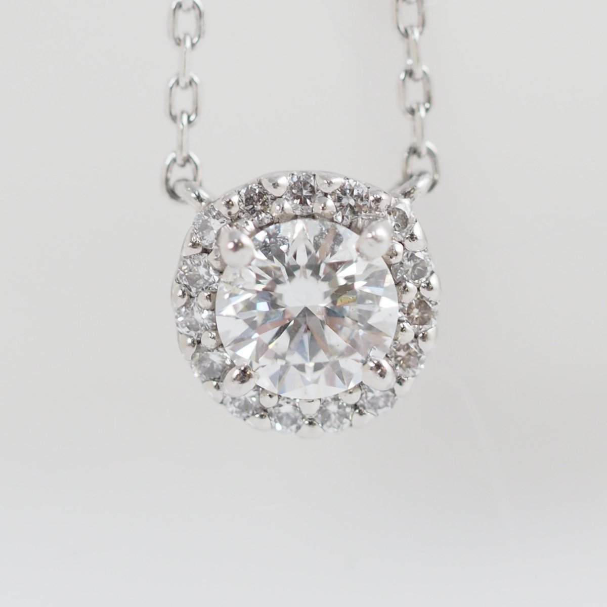VENDOME AOYAMA Pt950/850 Diamond 0.38ct Grace Necklace