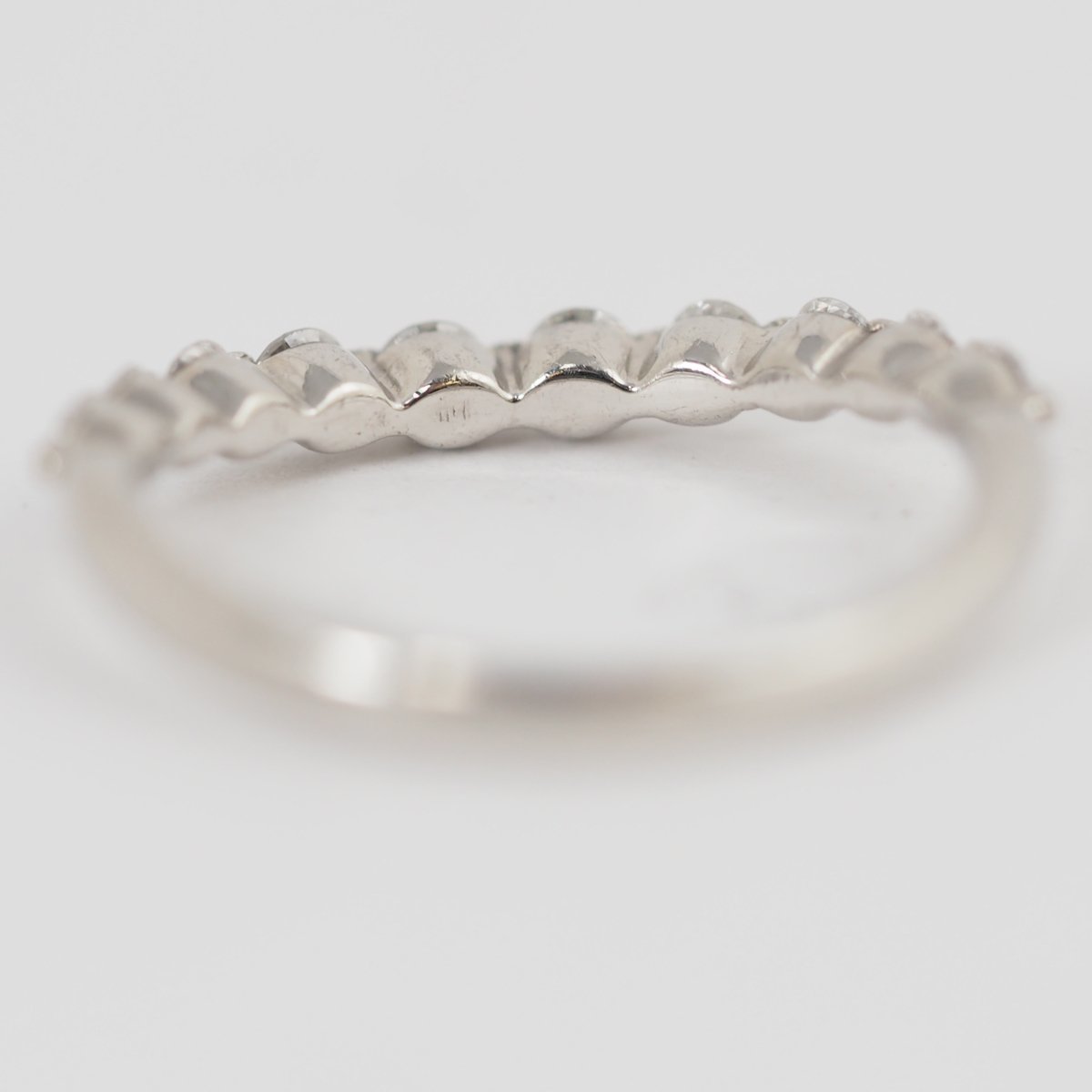 VENDOMEAOYAMA Vendome Aoyama Pt950 Diamond 0.34ct Wave Ring No. 8.5