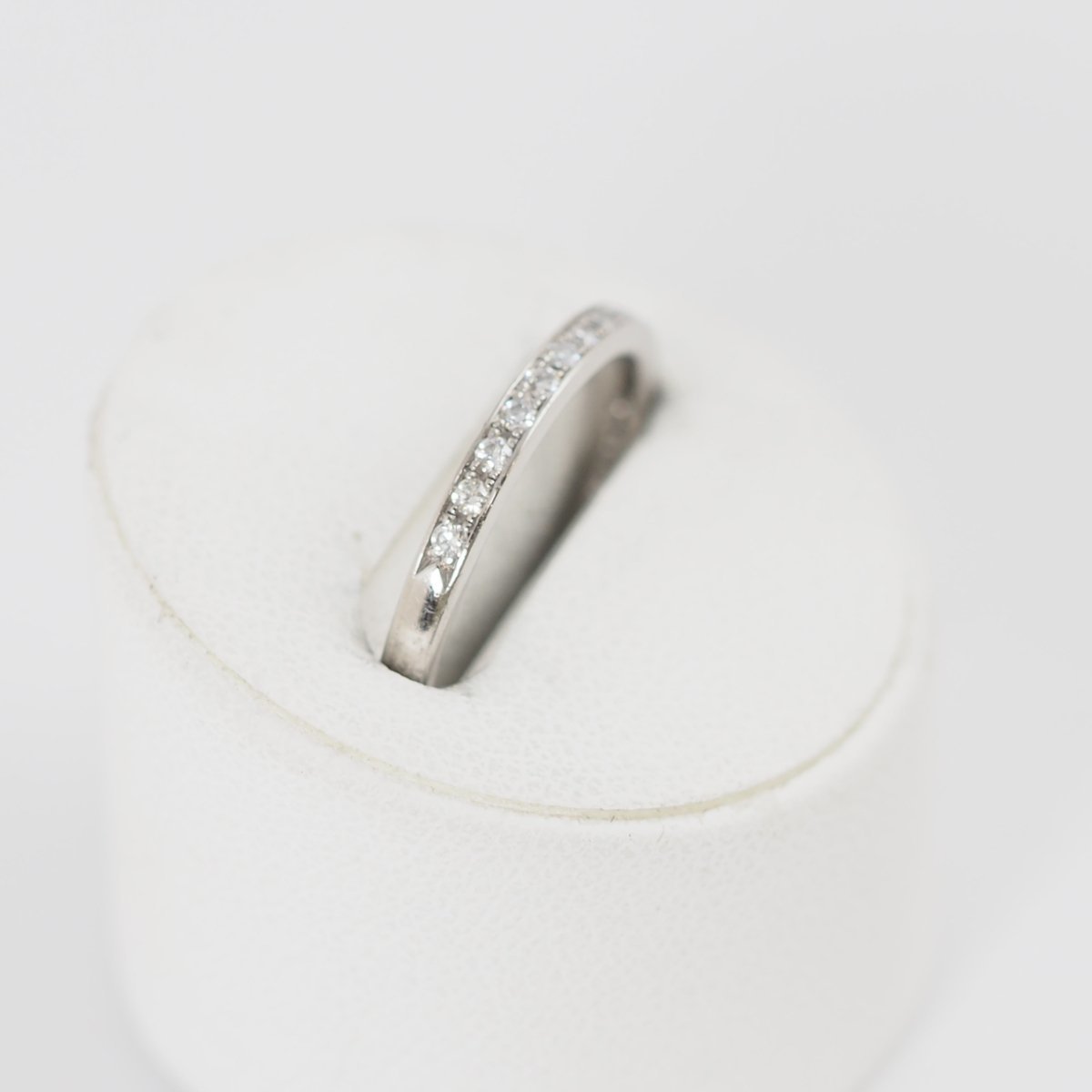 4℃ Pt950 Half Eternity Diamond Ring No. 11