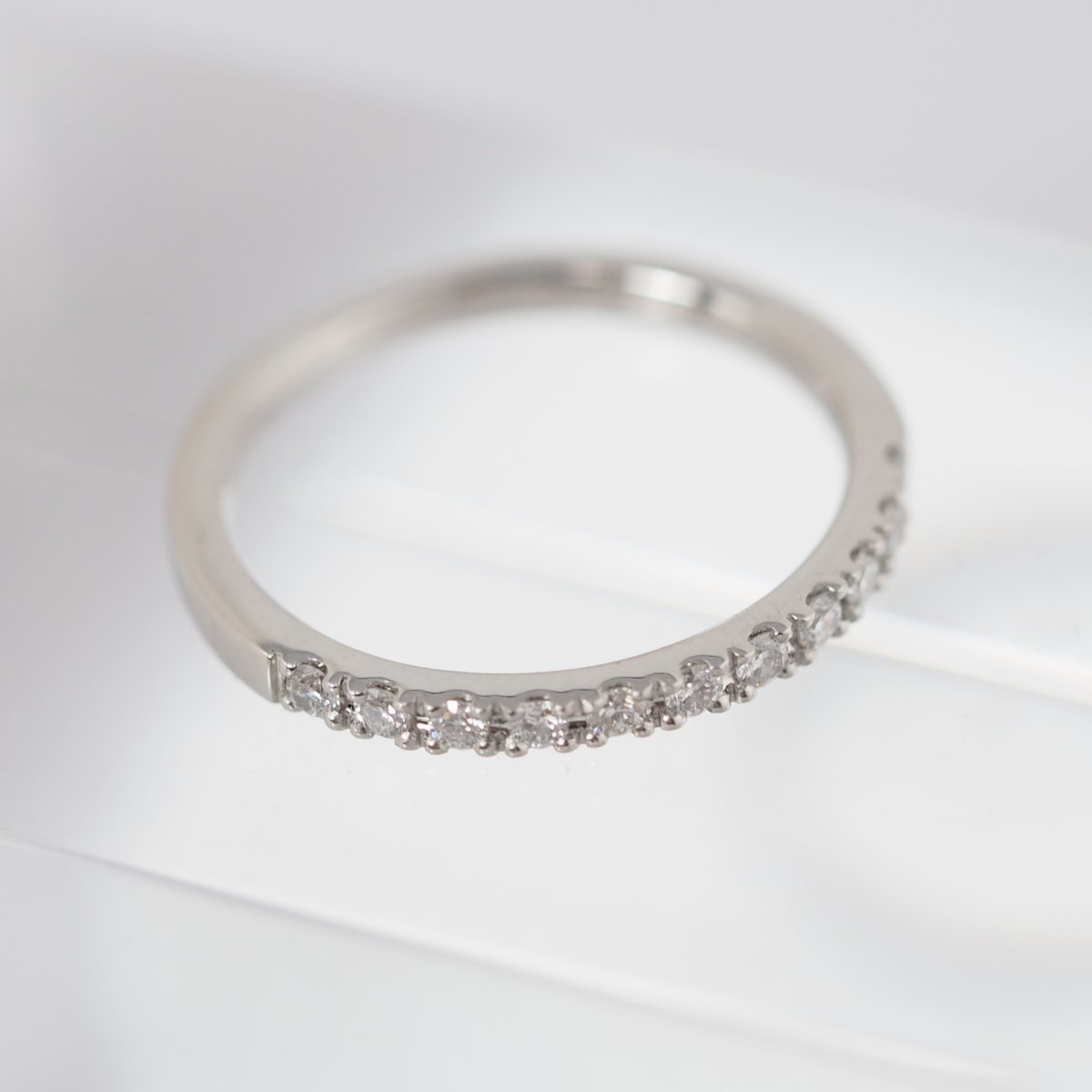 CANAL4℃ Pt900 Diamond Half Eternity Ring No. 7