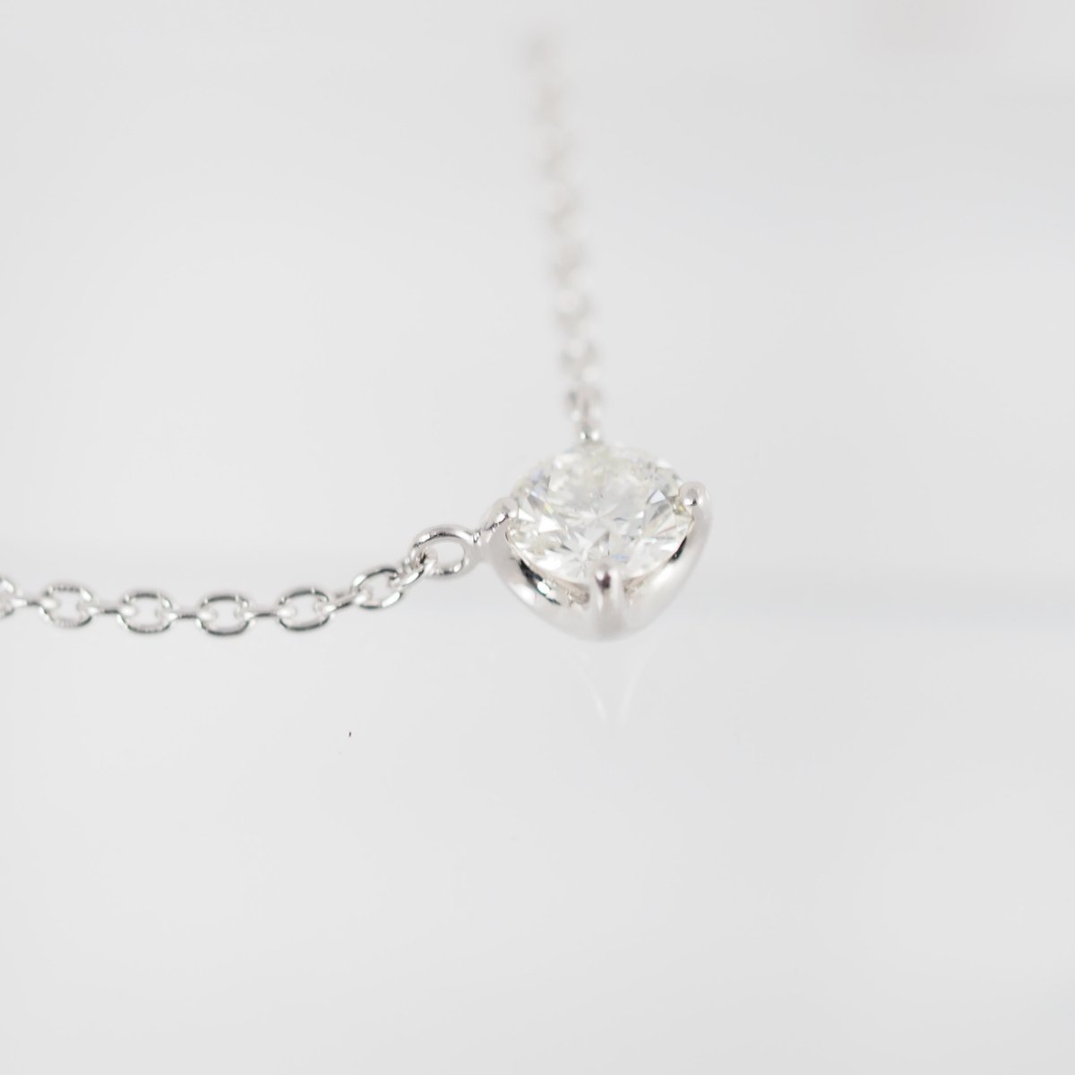 VENDOMEAOYAMA Vendome Aoyama Pt950/850 Diamond 0.18ct Cattle Necklace