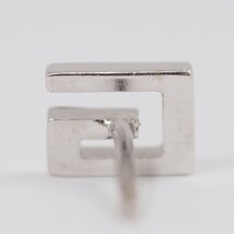 GUCCI グッチ Gロゴ 750 K18WG ホワイトゴールド 片耳用ピアス キャッチ社外品