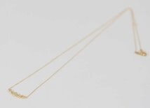 EAUDOUCE 4℃ K18 yellow gold 5P diamond necklace with case