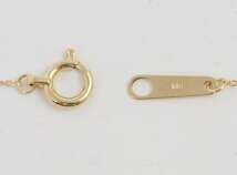 EAUDOUCE 4℃ K18 yellow gold 5P diamond necklace with case