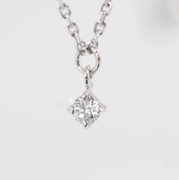 Ponte Vecchio K18 White Gold 5P Diamond 0.18ct Station Bracelet