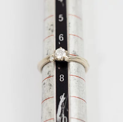 杢目金屋 もくめがねや SV/K18 ダイヤ0.243ct/0.02ct E-VVS1-3EX 月桜 リング 7号 ケース・鑑定書付