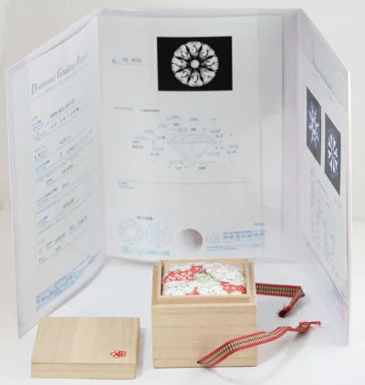 杢目金屋 もくめがねや SV/K18 ダイヤ0.243ct/0.02ct E-VVS1-3EX 月桜 リング 7号 ケース・鑑定書付
