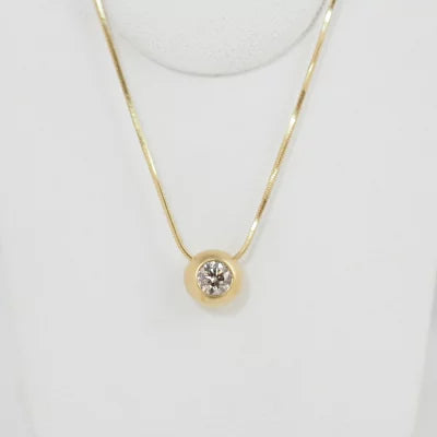 KASHIKEY カシケイ The Origin of SPECIES スピーシーズ K18イエローゴールド ブラウンダイヤ0.30ct ネックレス