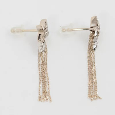 KASHIKEY カシケイ NAKID ネイキッド ピアス K18BG/Pt900 ブラウンダイヤ0.30ct ダイヤ0.05ct キャッチ社外