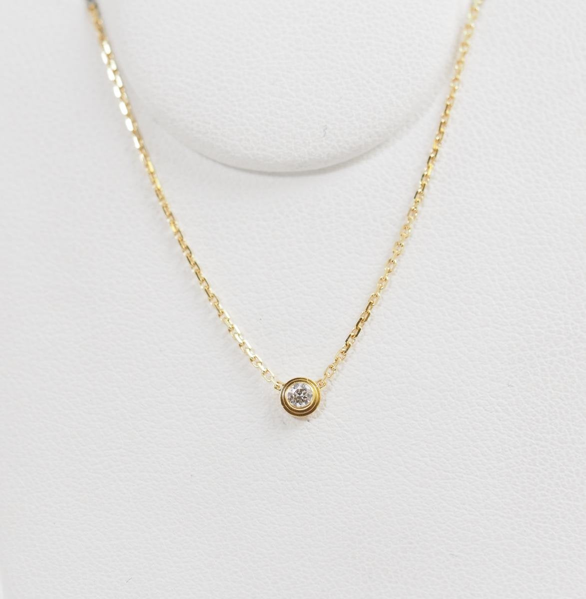 Cartier d'Amour Diamant Léger necklace, XS 750 K18 yellow gold