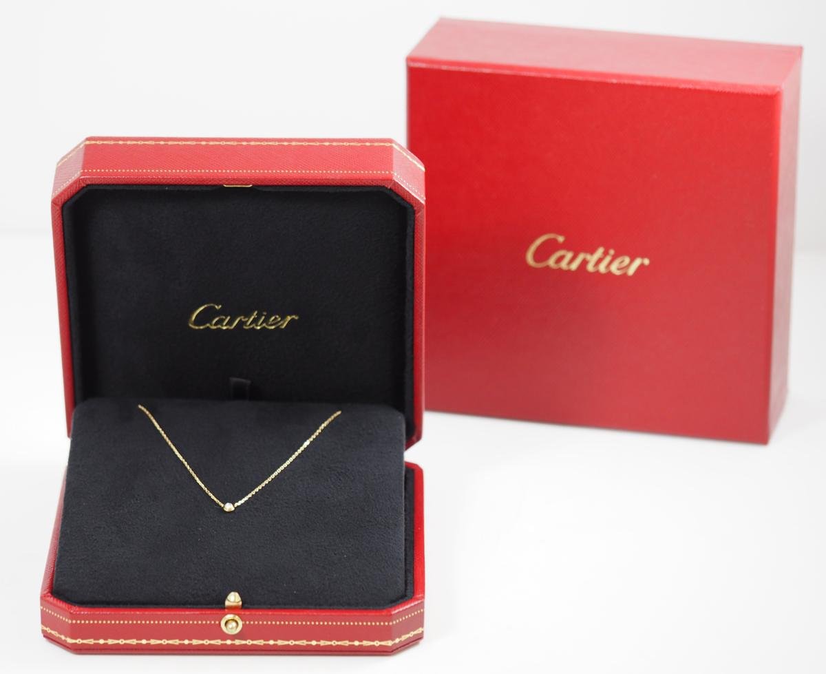 Cartier d'Amour Diamant Léger necklace, XS 750 K18 yellow gold