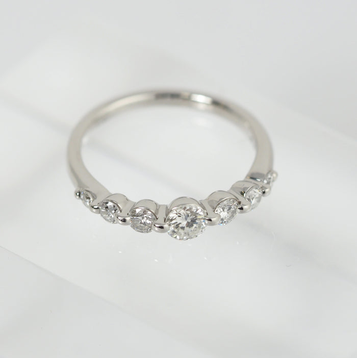 STAR JEWELRY スタージュエリー Pt950 ダイヤ0.47ct リング 7号