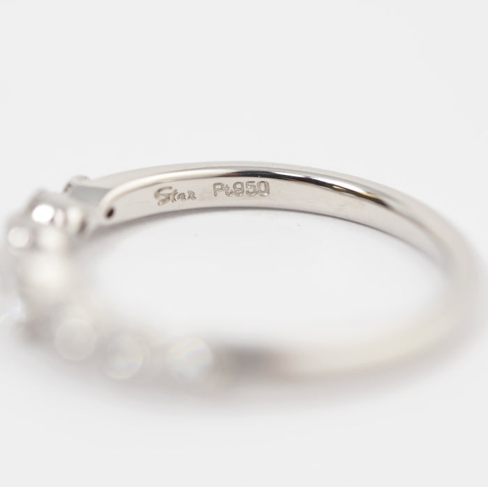 STAR JEWELRY スタージュエリー Pt950 ダイヤ0.47ct リング 7号