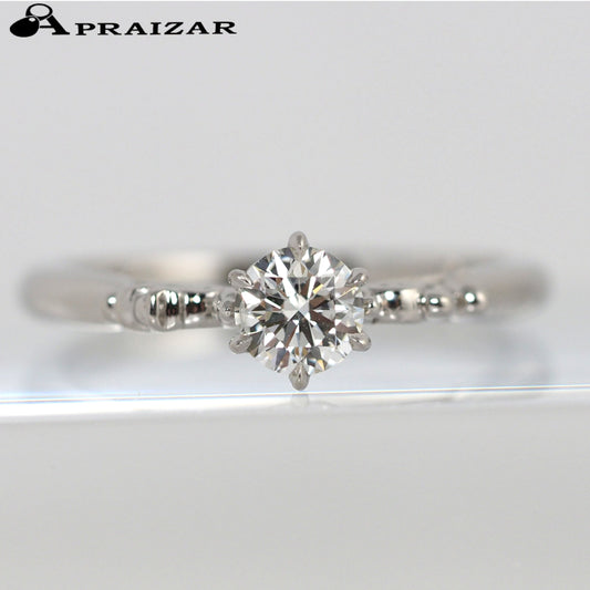 K.uno Mickey Arabesque Mickey & Minnie Disney Pt900 Diamond 0.379ct H-SI2-3EX Ring Size 12 with Certificate and Case