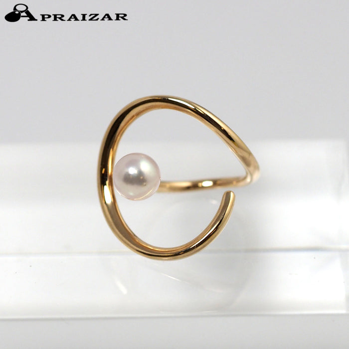 STAR JEWELRY 10K Yellow Gold Ear Cuff with 4.5mm Pearl, Single Ear