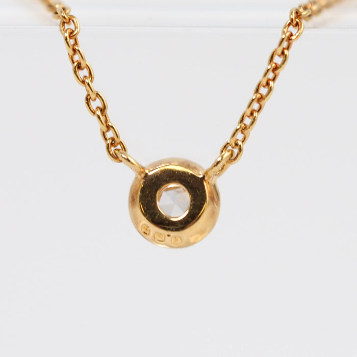 agete Agate 18K Yellow Gold Rose-Cut Diamond 0.08ct Necklace