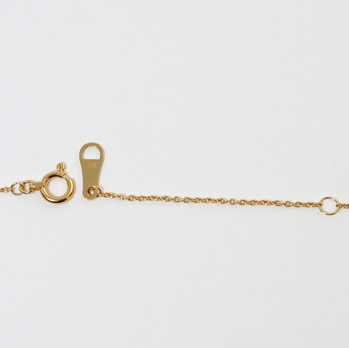 agete Agate 18K Yellow Gold Rose-Cut Diamond 0.08ct Necklace