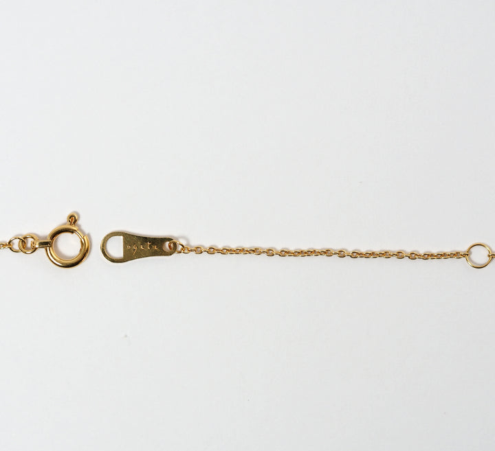 agete Agate 18K Yellow Gold Rose-Cut Diamond 0.08ct Necklace