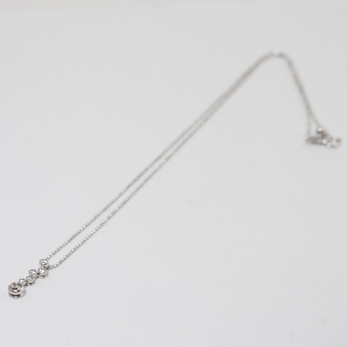 KASHIKEY BEZEL Pt900/850 Brown Diamond/Diamond 0.30ct/0.20ct Necklace