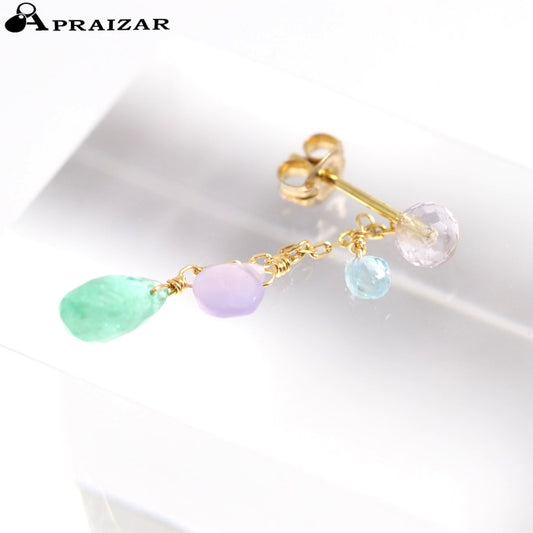 sweet pea Sweet Pea K18 Yellow Gold Color Stone Single Earring Catch: 925 Silver H.P.FRANCE