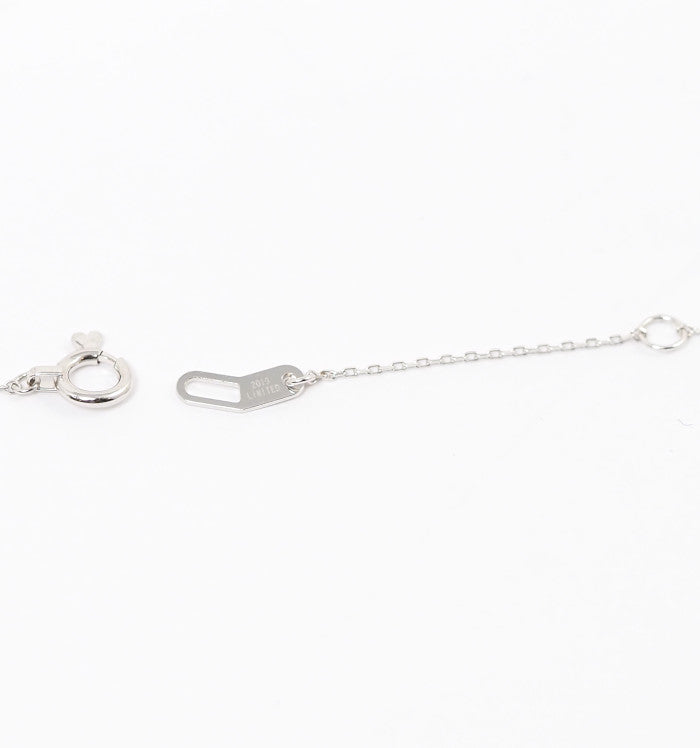 STAR JEWELRY スタージュエリー K18WG ダイヤ0.02ct MOON STAR 月 星 ダイヤ0.02ct ネックレス ケース付