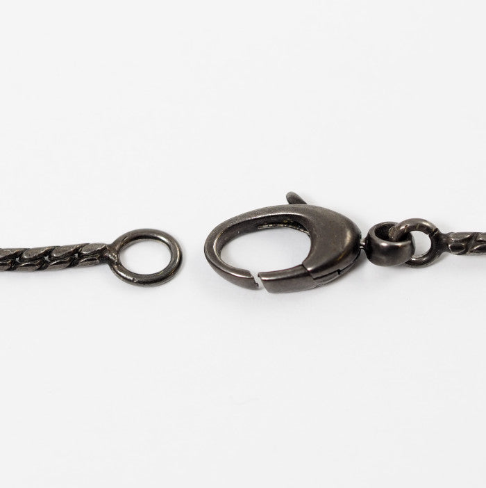 GUUCI グッチ SV925 シルバー ブラック ダイヤ ホースビット ロングネックレス ケース付