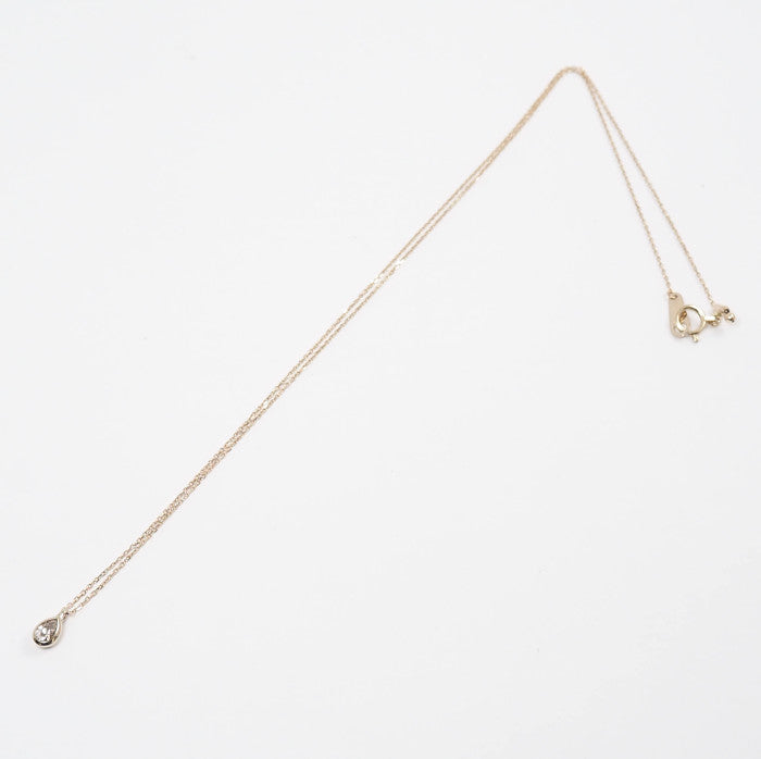 KASHIKEY Pear Shape K18BG Brown Diamond 0.18ct Necklace