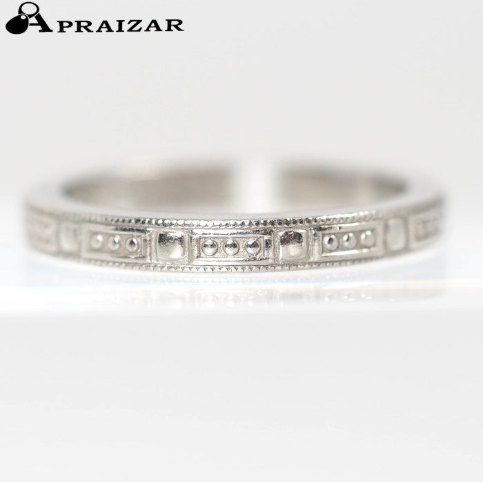 Tiffany &amp; Co. Tiffany Pt950 ring, pattern, size 6.5, with case