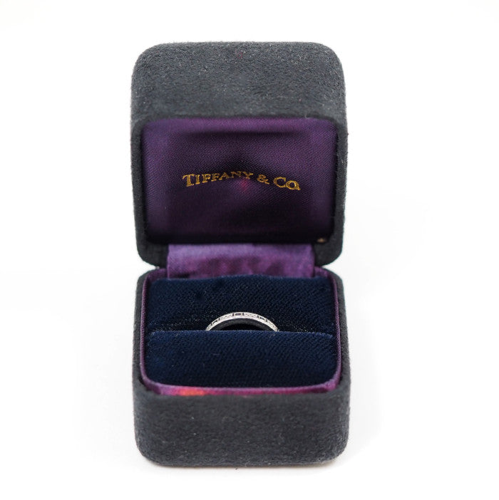 Tiffany &amp; Co. Tiffany Pt950 ring, pattern, size 6.5, with case