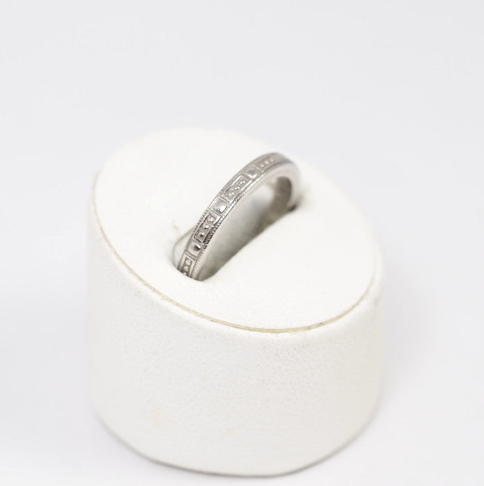 Tiffany &amp; Co. Tiffany Pt950 ring, pattern, size 6.5, with case