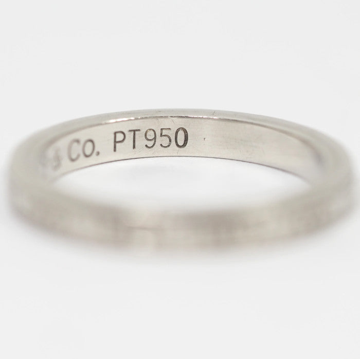 Tiffany &amp; Co. Tiffany Pt950 ring, pattern, size 6.5, with case