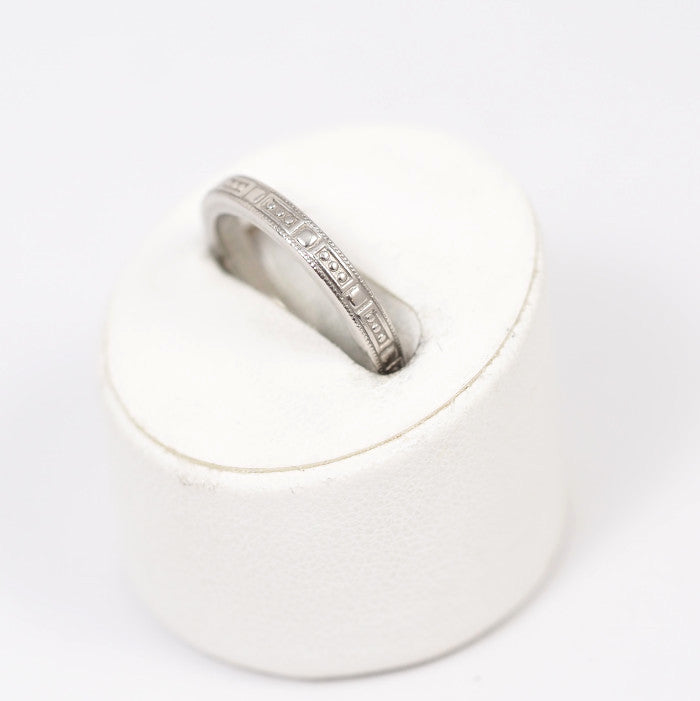 Tiffany &amp; Co. Tiffany Pt950 ring, pattern, size 6.5, with case