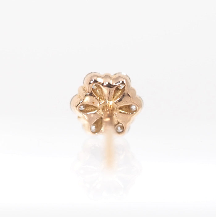 festaria フェスタリア K18PG ダイヤ0.08ct Diamante ディアマンテ 片耳用ピアス