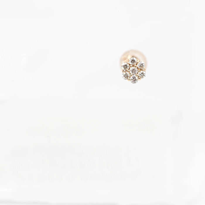festaria フェスタリア K18PG ダイヤ0.08ct Diamante ディアマンテ 片耳用ピアス