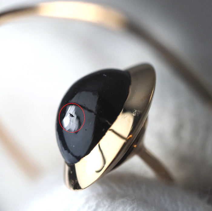 HIROTAKA ヒロタカ K18イエローゴールド ブラックサファイア2.38ct/2.44ct フローティングピアス フック ピアス ケース付