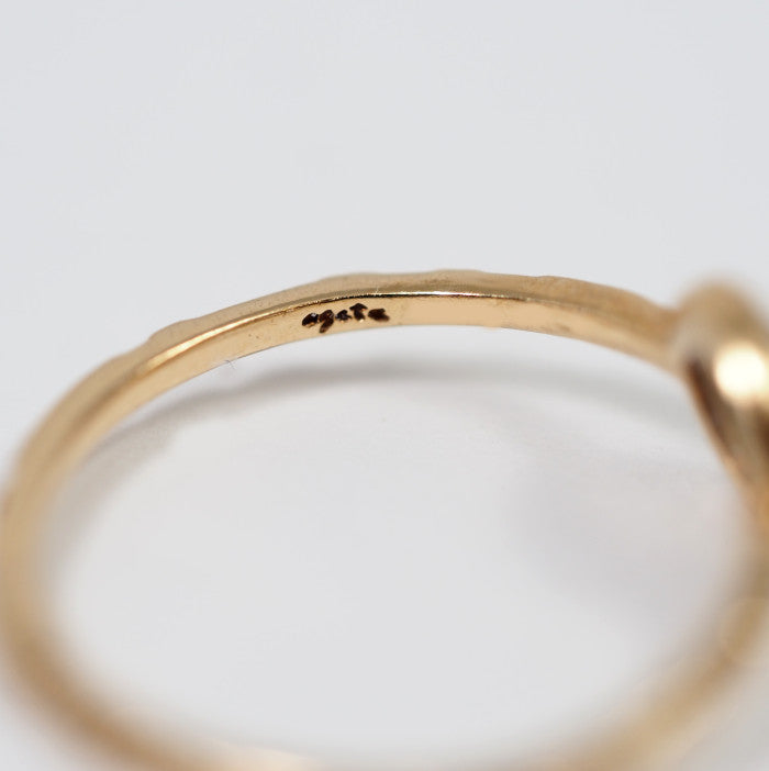 agete Agate 10K Yellow Gold Labradorite Ring, Size 7
