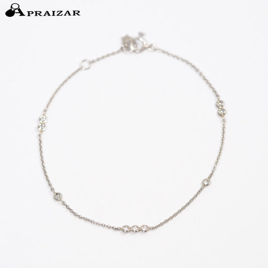 STAR JEWELRY 星珠宝 Pt950 钻石0.12ct 站式手链