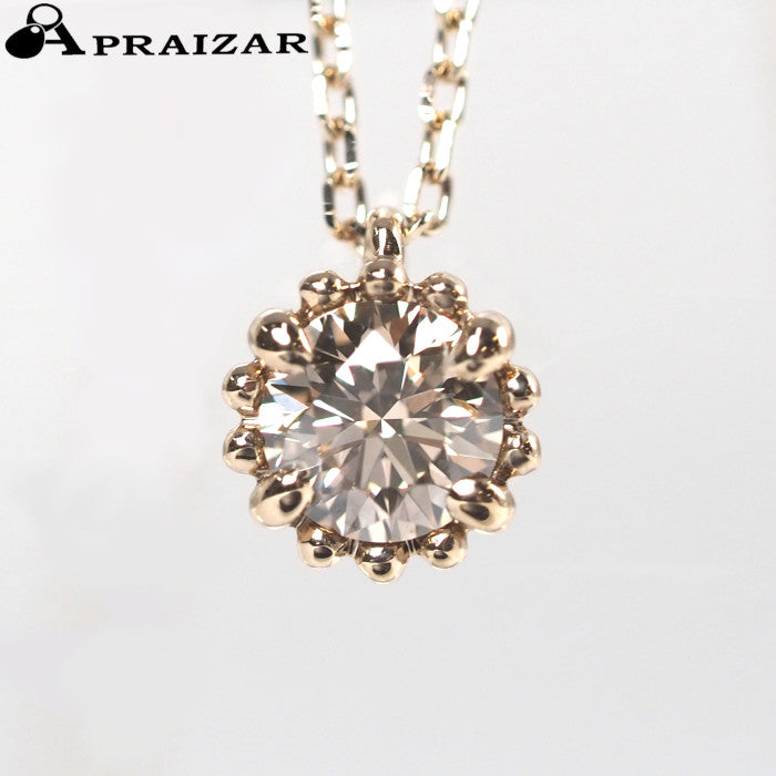 KASHIKEY MILL 18K Brown Gold Necklace with 0.20ct Brown Diamond, Sales Certificate