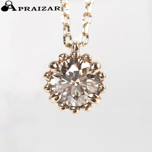 KASHIKEY MILL 18K Brown Gold Necklace with 0.20ct Brown Diamond, Sales Certificate