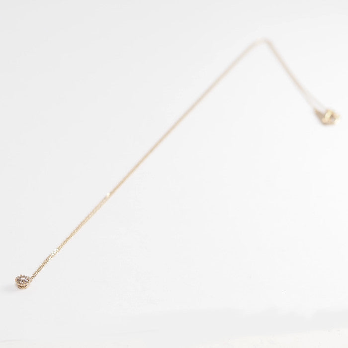 KASHIKEY MILL 18K Brown Gold Necklace with 0.20ct Brown Diamond, Sales Certificate